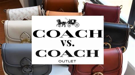 coach outlet vs retail outlet.